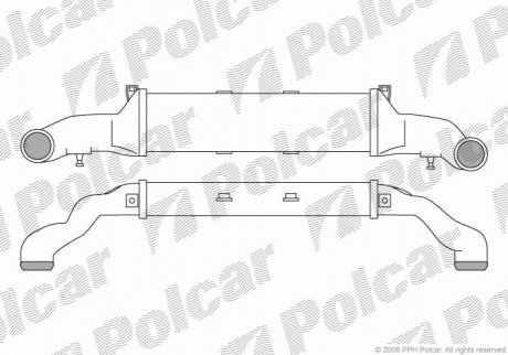 Радиатор воздуха (Интеркулер) Polcar 5002J81