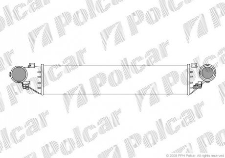 Радиатор воздуха (Интеркуллер) - (A2035000600) Polcar 5003J82X
