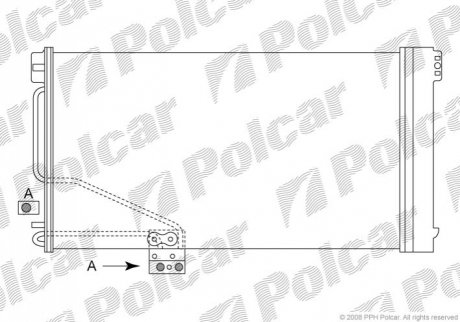 Радіатор кондиціонера Polcar 5003K8C1S