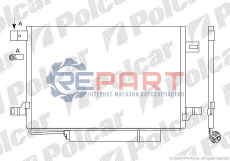 Радіатор кондиціонера Polcar 5006K8C2