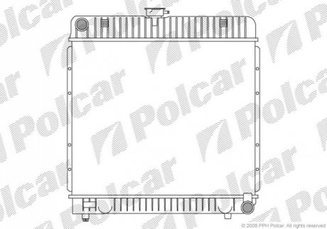 Радіатор охолодження Polcar 5013081