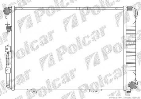 Радіатор охолодження Polcar 501408-1 (фото 1)