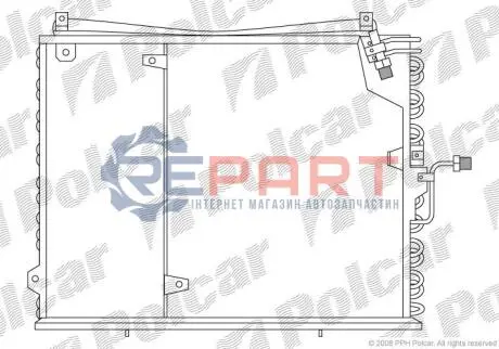 Радіатор кондиціонера Polcar 5014K8A3 Купити в Україні