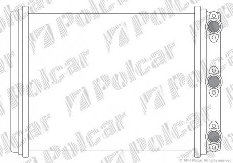 Радіатор пічки DB W 124 Polcar 5014N81