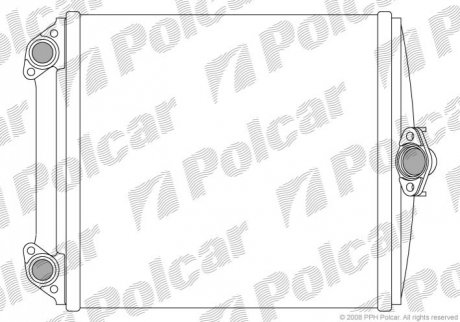 Радиатор печки Mercedes 124 / E-Klasse, 84-/ 93-96 Polcar 5014N8-2
