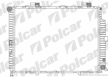 Радиатор охлаждения - 501508-7 (A2105003503) Polcar 5015087