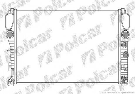 Радиатор охлаждения - 501608-2 (A2115000102) Polcar 5016082