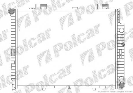 Радиатор охлаждения - 502108-4 (A2105005803) Polcar 5021084