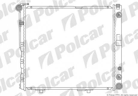 Радиатор двигателя Polcar 5024083 (фото 1)