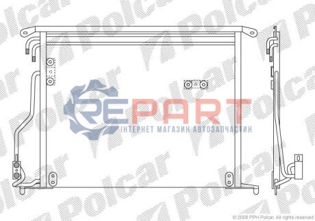 Радіатор кондиціонера Polcar 5025K8C1 (фото 1)