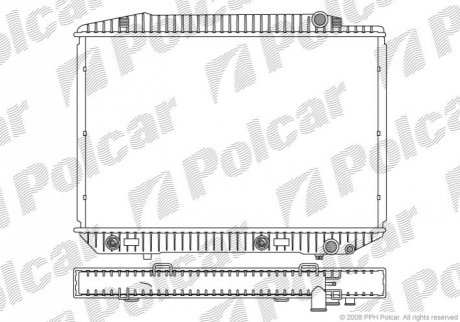 Радіатор охолодження Polcar 502608-4 (фото 1)