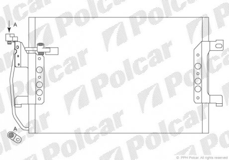 Радиаторы кондиционера Polcar 5038K8C1