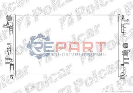 Радіатор охолодження Polcar 504008A1 Купити в Україні