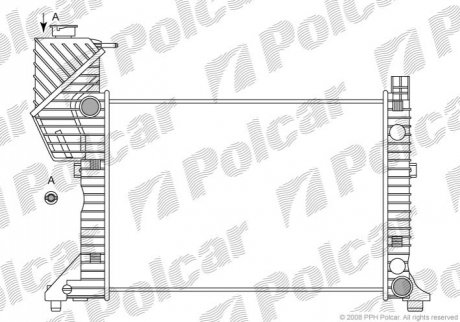 Радіатор охолодження Polcar 506208A1 (фото 1)