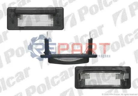 Фото Фара номерного знака Polcar (5062959E) изображение 1