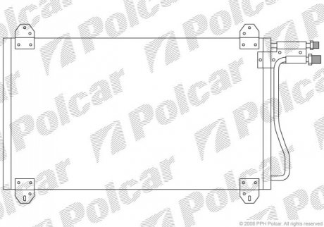 Радиатор кондиционера DB Sprinter 95- - (A9015000554) Polcar 5062K8C1