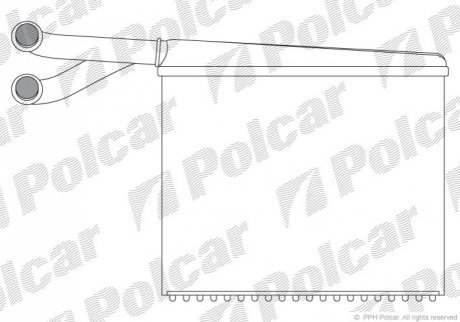 Радіатор пічки Polcar 5062N82 (фото 1)