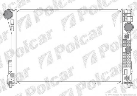 Радиатор охлаждения - 507008-3 (A2045000403) Polcar 5070083