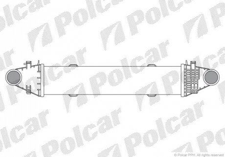 Радіатори повітря (Інтеркулери) Polcar 5070J8-1