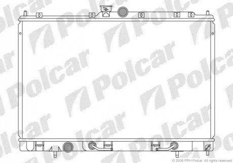 Радиатор охлаждения - 526508-1 (MR993927) Polcar 5265081