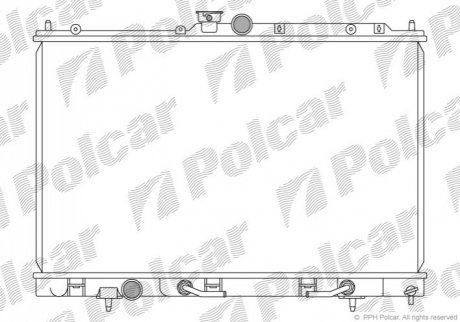 Радиатор охлаждения - 526508-4 (MN156319) Polcar 5265084 (фото 1)