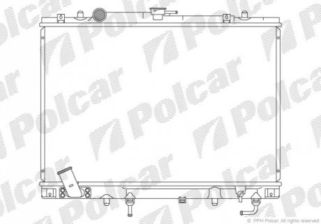 Радіатор охолодження Polcar 5273082 (фото 1)