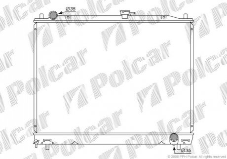 Радиатор охлаждения Polcar 5274081K