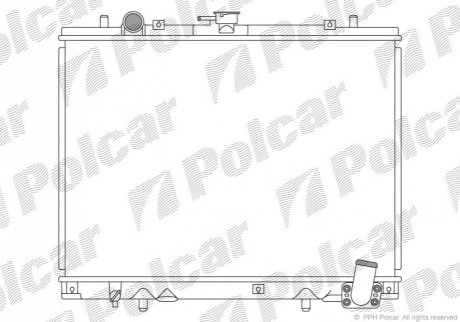 Радіатор двигуна Polcar 527708-1 (фото 1)