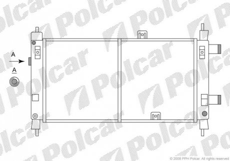 Радіатор охолодження Polcar 550508-0