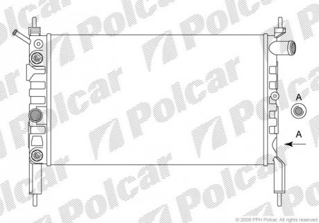 Радиаторы охлаждения Polcar 550708