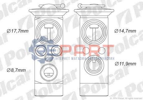 Стопорний клапан Polcar 5507KZ-1
