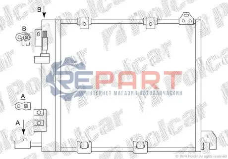 Фото Радіатор кондиціонера Polcar (5508K8C2S) зображення 1