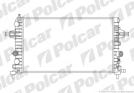 Радіатор охолодження Polcar 5509082 (фото 1)