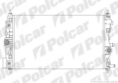 Радіатор охолодження Polcar 551108-7 (фото 1)