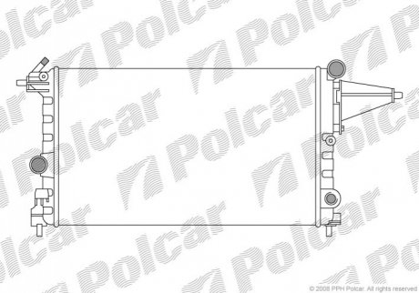Радиатор охлаждения - 551408-4 (90264491) Polcar 5514084