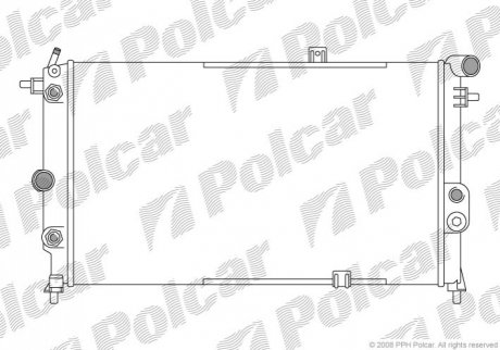 Радиаторы охлаждения Polcar 551408A7 (фото 1)