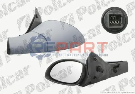 Фото Дзеркало зовнішнє правий Polcar (5516524M) зображення 1