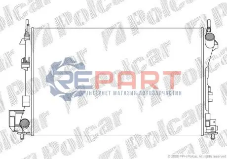 Радіатор охолодження Polcar 551808A2 Купити в Україні