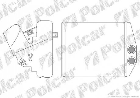 Радиатор обогрева Polcar 5518N82