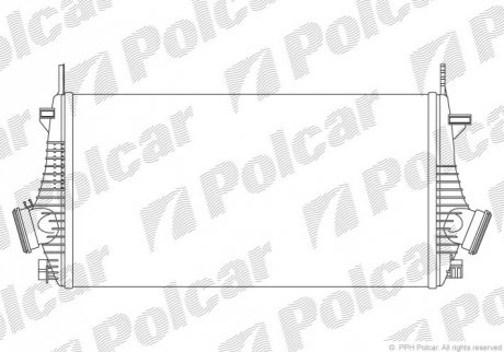 Радіатор повітря (Інтеркулер) Polcar 5520J81