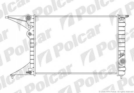 Радіатор охолодження Polcar 5527080