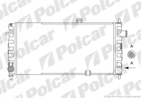 Радиаторы охлаждения Polcar 555108-2 (фото 1)