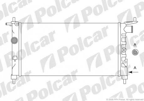 Радиаторы охлаждения Polcar 555508A1 (фото 1)