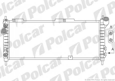 Радіатор охолодження Polcar 555508A6 (фото 1)