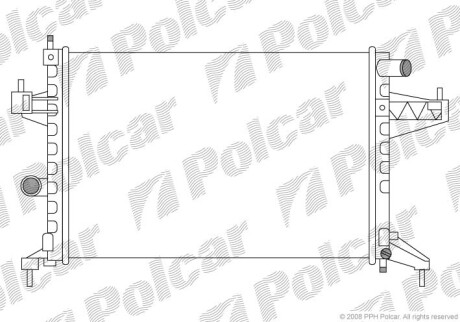 Радіатори охолодження Polcar 555608-3