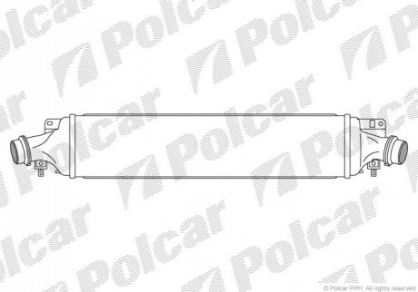 Радиаторы воздуха (Интеркулеры) Polcar 5558J8-3 (фото 1)