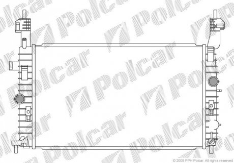Радіатор охолодження Polcar 5559081