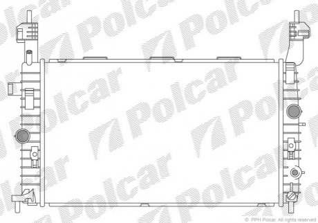 Радіатор охолодження Polcar 5559084