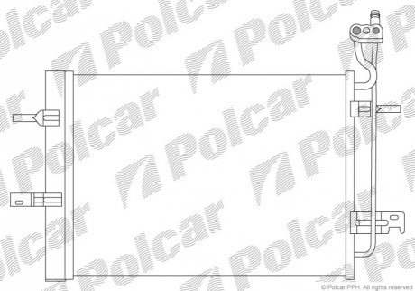 Радіатор кондиціонера Polcar 5559K83X