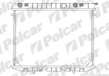Радіатор охолодження Polcar 5580081